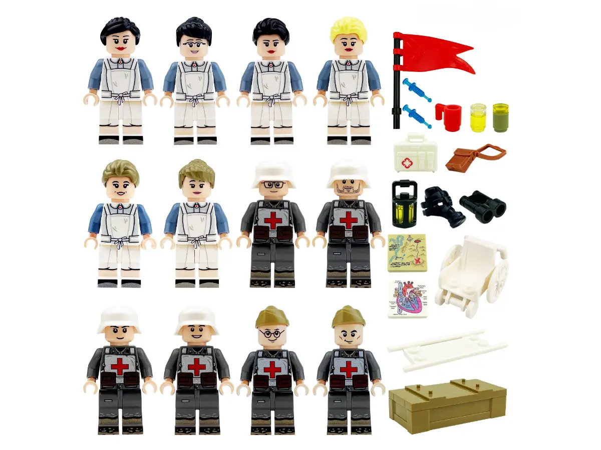 WWII - German Field Hospital Staff - 12 Man - Mil-Blox