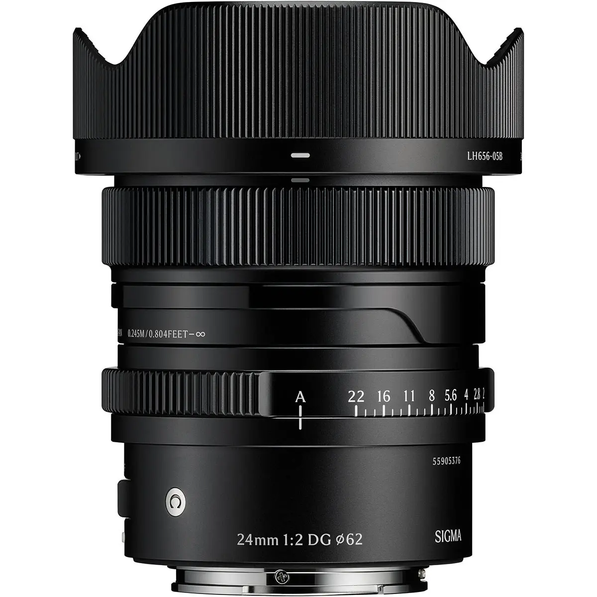 Sigma 24mm f/2 Aperture DG Contemporary Camera Lens for Sony E, Magnetic Metal Compact Black Lens
