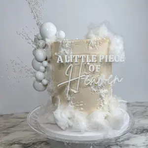 Custom Acrylic Cake Charm - Three Dimensional Single Layer or Double Layer Decorative Item for Cakes Cupcakes and Dessert Displays Ideal for Celebrations and Milestones