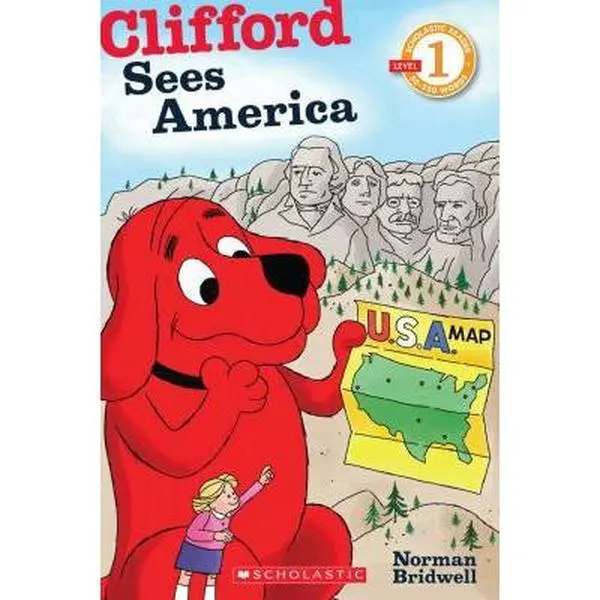 USED-Scholastic Reader Level 1: Clifford Sees America by Norman Bridwell (Paperback)