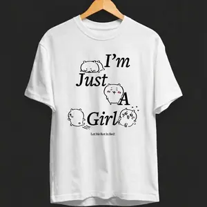 Chiikawa I'm just a gir shirt, Cute Japanese Anime Manga Inspired Shirt, Unisex Shirt, Birthday gift for Men Women