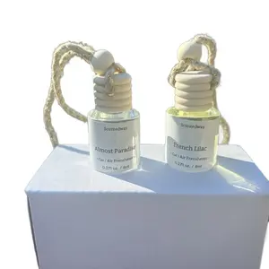 Scentedway Car Diffuser or Car Perfume - Almost Paradise & French Lilac Scents - 0.71 oz Each - Air Freshener