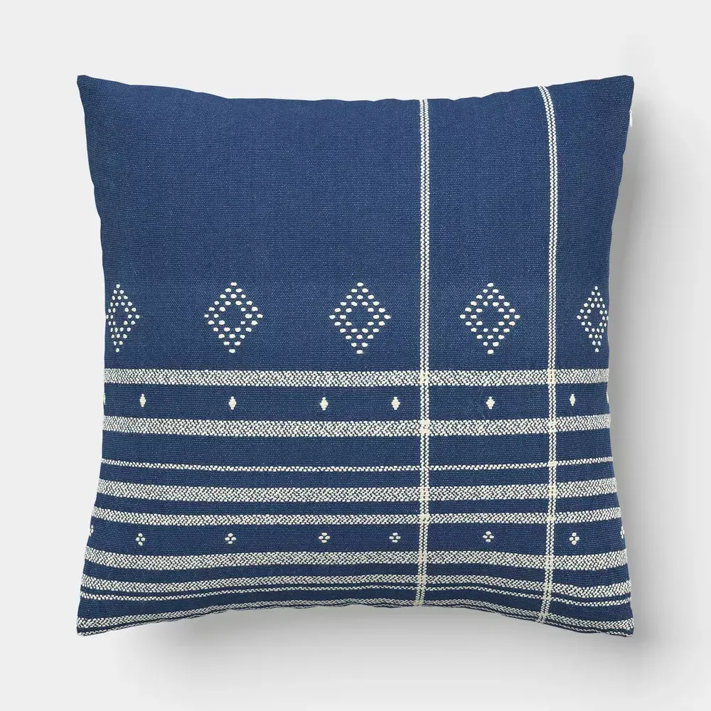 Square Yarn-Dyed Cotton Plaid Indoor Throw Pillow - Threshold