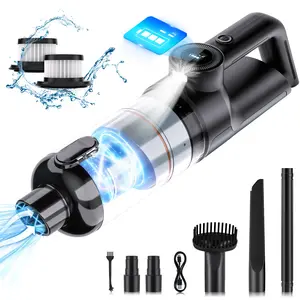 Car Vacuum Cleaner,21Kpa/30Mins,Mini High Power Pet Portable Handheld Cordless Vacuum Pro, Rechargeable Extractor Vacuum Detailing with Cleaning Gel for Car, Home and Office Detail Cleaning
