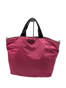 Pre-owned PRADA Vintage Fuchsia Nylon 2 Way Tote & Crossbody Bag/WJ04820514/0514