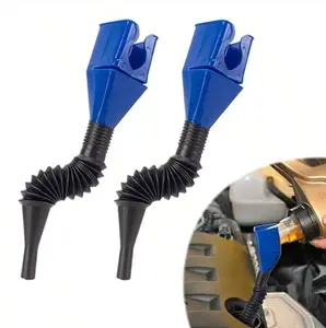 Flexible Draining Tool Snap Funnel,Engine Oil Plastic Funnel Retractable With Flexible Tube,Spill-Free, Hand-Free, Plastic Car Motorcycle Refueling Funnel Filling Transfer Tool ,Universal Plastic Clasp Funnel,Oil Snap For Cars And Motorcycles
