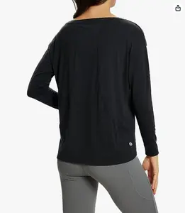 baleaf Women's Long Sleeve Workout Shirts Tops Loose Fit Quick Dry Athletic Soft