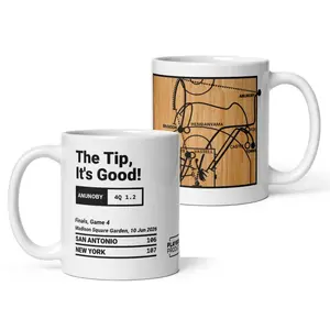 The Tip It’s Good Basketball Mug, Game Winning Shot Coffee Cup, Sports Fan Gift, Play Diagram Ceramic Mug, 11oz 15oz