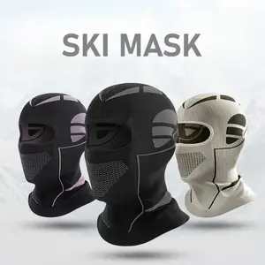 3 Pcs Ski Face Mask, Protective Masks, Cycling Balaclava, Windproof and Warm Neck Gaiter, Breathable Mesh Ventilation Design, Unisex Motorcycle Neck Gaiter, Suitable for Outdoor Skiing, Cycling, and Outdoor Work