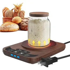 Sourdough Starter Warmer with Temperature Display,Sourdough Warming Mats 100? Electric Heating 12 Hours Timing Function Sourdough Heating Mat Bread for Baking Supplies Kitchen Bakers ()