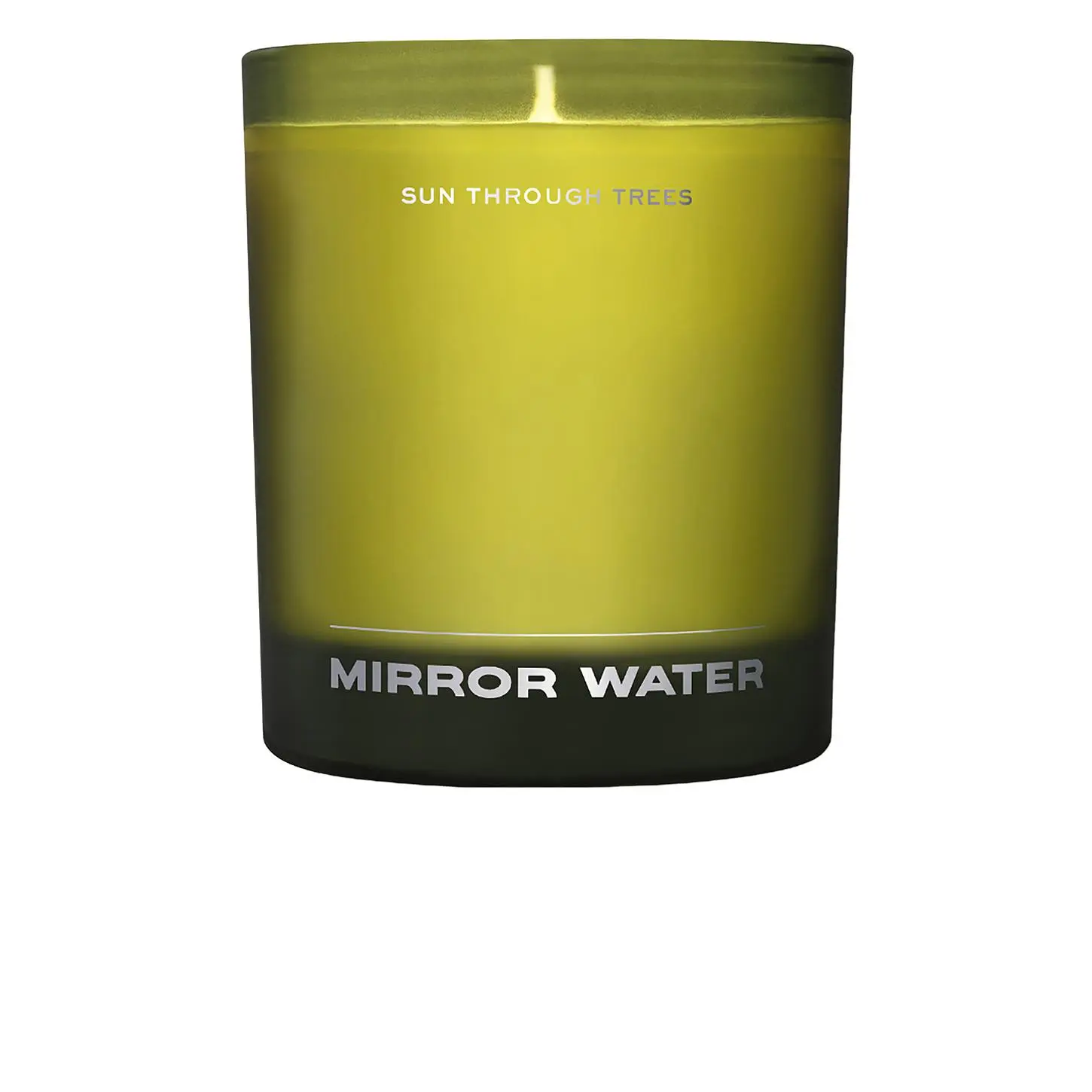 Mirror Water Sun Through Trees Candle