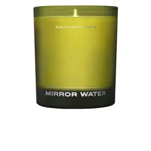 Mirror Water Sun Through Trees Candle