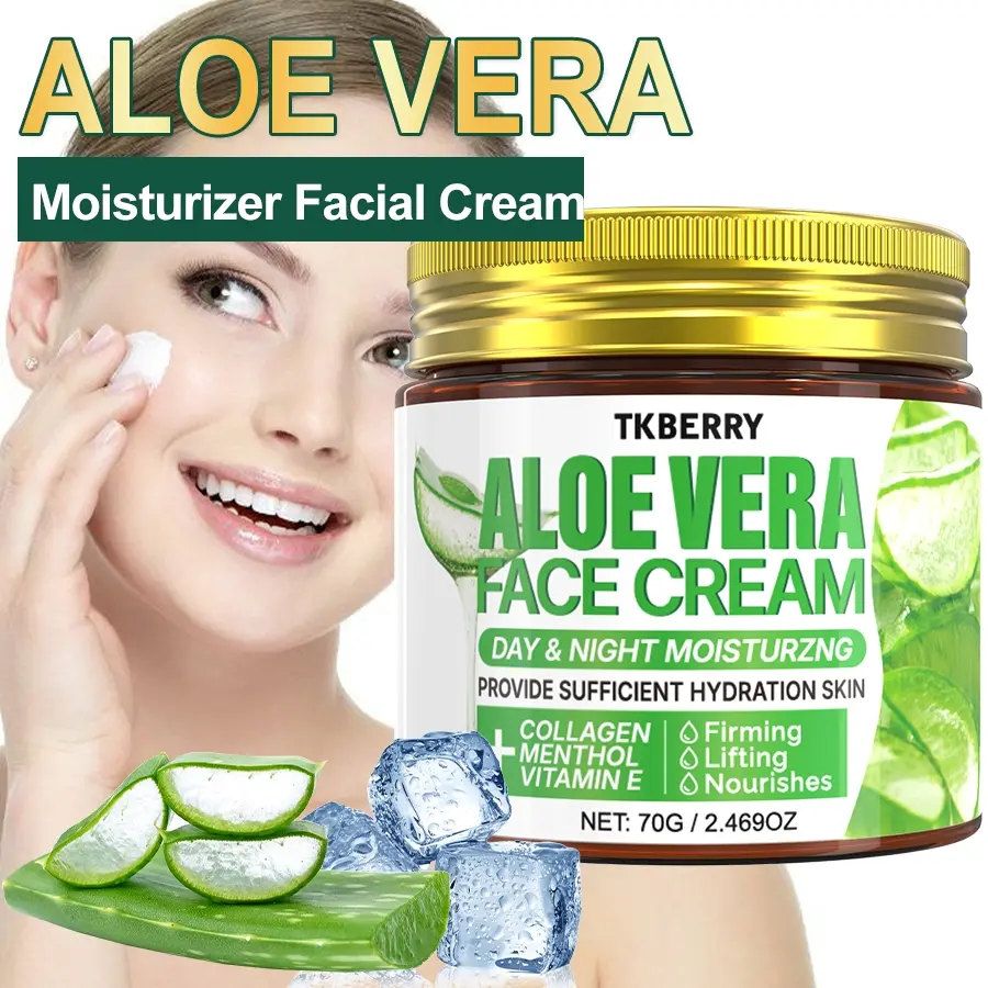 70g Aloe Vera Cream Collagen Niacinamide Moisturizer, Contains Aloe Vera  Plant Extract, Hyaluronic, Deeply Hydrates And