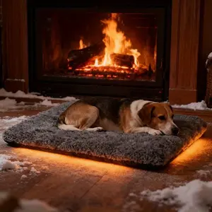 2pcs Non-Slip Warm Mat for Indoor Outdoor Cats Dogs, Pet Pad for Young Elderly Pets All Seasons Use