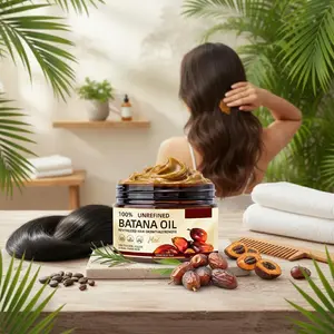 Organic Batana Oil for Hair Growth, 100% Raw with Keratin & Vitamin E, Nourishing Scalp Treatment for Thicker & Fuller Hair, Strengthens & Repairs Damaged Dry Hair, 4.05 fl.oze