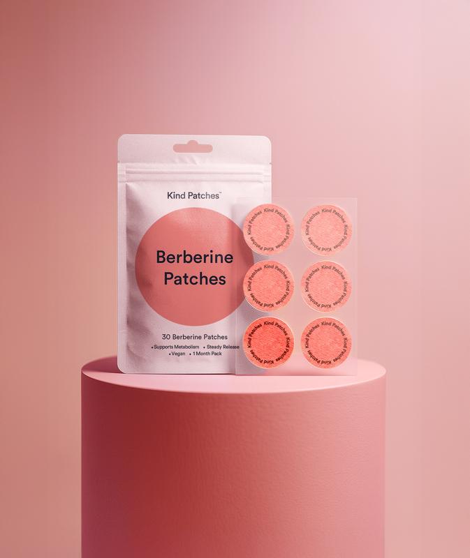 Kind Patches, 30-Day Cleanse Patches, Berberine, Support Metabolism, Cinnamon Extract, 1 Month Supply