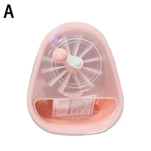 Fruit Vegetable Washing Machine Fruit Washing Spinner Device Vegetable Cleaner Device with Spin Scrubber Brush for Home Kitchen Does not apply