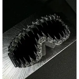 Oversized Skeleton Skull Dripping Liquid Mask Asymmetrical Handmade Effect Vintage Bohemian Elegant Party Thick Metal Dr Eyewear Unisex PVC Plastic photography use anti-fatigue design barrette glasses eye catching light  friendly  sunglasses ski balaclava