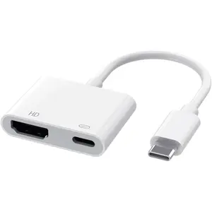 USB-C Digital AV Multiport Adapter, 4K@60Hz Video & Audio Sync Screen Converter Splitter, for MacBook/iPad Pro