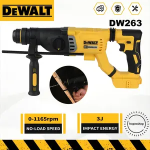 Dewalt DCH263 20V Brushless SDS Plus Rotary Hammer, Drilling and Chiseling for Concrete and Masonry, 3-Mode Heavy-Duty Tool with 3.0J Impact Energy
