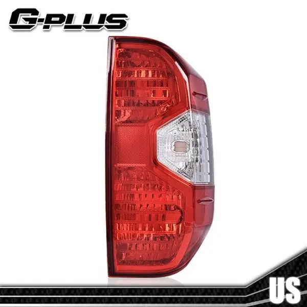 G-PLUS Red Passenger Side Tail Light Replacement - Single Unit Direct Bolt-On Car Lighting, Tail Lighting for 14-21 Toyota Tundra