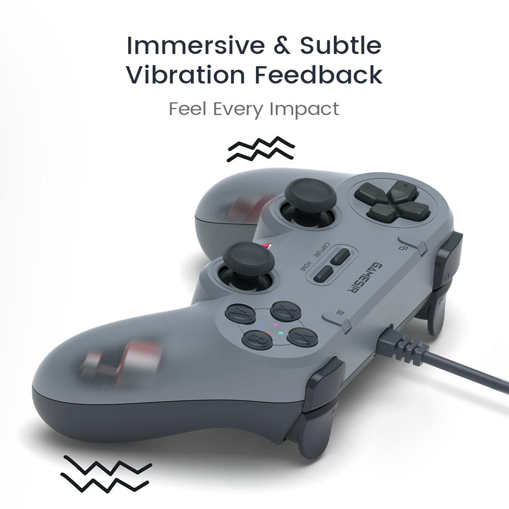 GameSir Tegenaria Lite(Not for PS4/5) Wired Game Controller – Retro Style, Symmetric Design, Plug & Play for PC