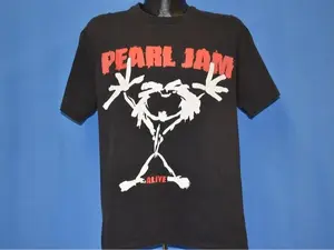 90s Pearl Jam Alive Ten 1992 Rock Grunge Double-Sided t-shirt Large