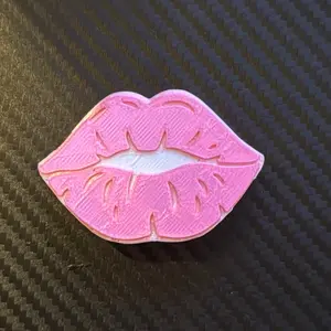Lips straw topper