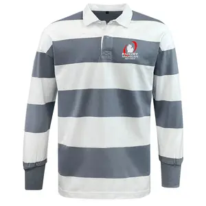 Rugby Michigan Referee Society Classic Long Sleeve Hooped Rugby Jersey