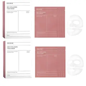 Biocollagen Deep Layer Mask Set, Hydrating Overnight Gel Mask, Facial Moisture Care for Plump & Soft Skin, Moisturizing Wipes, Single Pack