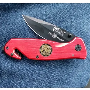 Fireman Folding Utility Knife Tool w/ built in accessories