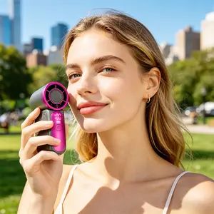 Smart Turbo Fan 100 Speeds – 2600mAh, 18H Battery, LED Display, 16°C Ice Wind, Ultra-Quiet – Mini Handheld for Travel Office Outdoor