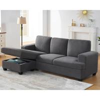 Boucle Grey-L Shape Couch