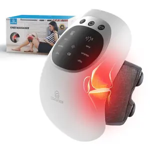 COMFIER 【2026 Gift for Men，Cordless Knee Massager with Heat and Red Light Therapy,Vibration,Heated Knee Brace Straps for Pain Relief with 18.9 Inch,Heating Pad for Knee Lightweight Relaxing Relaxing
