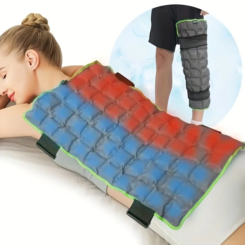 Extra Large Water-Filled Reusable Ice Pack for Full Back Pain Relief, Cold Compress Therapy – 20-Minute Cold Retention, Full Back Coverage, Muscle Soreness & Post-Workout Recovery