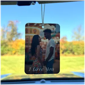 Custom Photo Air Freshener Rectangle - Personalized Keepsake with Cherished Memories,  Customizable Scents