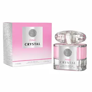 Emper Pink Crystal Eau De Perfum 100ML 3.4 oz - Black Currant Pear Iris Jasmine Orange Blossom Praline Vanilla Patchouli Tonka Bean Fragrance