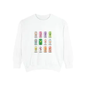 Olipop Soda Flavors Unisex Sweatshirt, Trendy Girls Healthy Soda Lover Gift, Pullover Top, Olipop Brand Merch, Gift for Soda Fanatics,