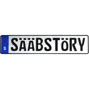 Sweden License Plate