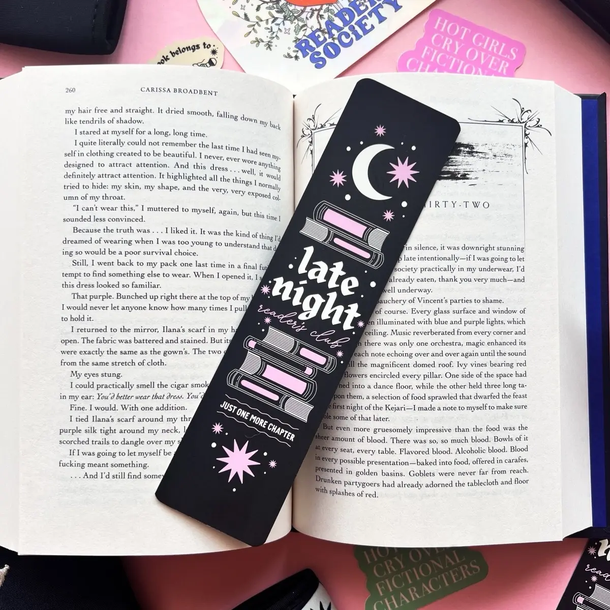 Late Night Readers Paper Bookmark