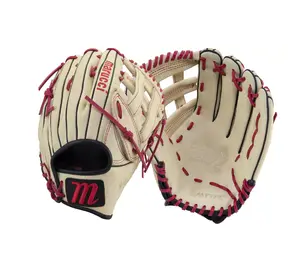 Marucci 12.5” M Type Oxbow Series Glove, Camel/Red - Right Hand Throw