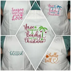 Custom embroidered aprons