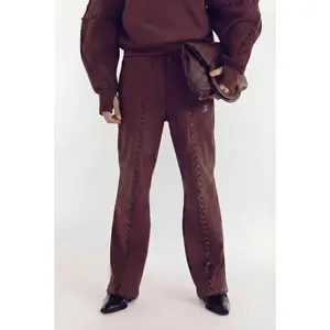 Unbutton Window Pant in Brown