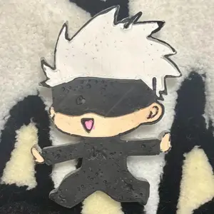 Blind Fold Guy Anime Freshener JJK Themed Handmade Painted Air Freshener 3in x 4 Thousand Wishes