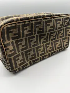 Pre-owned FENDI Canvas Toiletry Bags Zucca Travel Toiletry Case – FF Monogram