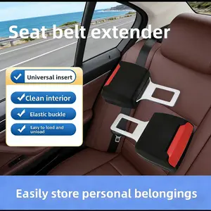Auto Seat Belt Buckle Holder and Stabilizer Clip for Back Seat Easy Buckle Access Universal Fit Most Cars Durable Anti Noise Car Accessories