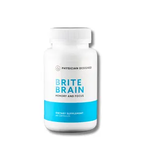 Brite Brain | Physician Designed | Brain Health Mitochondria Production Cardiovascular Support Gluten Free GMO Free Supplement