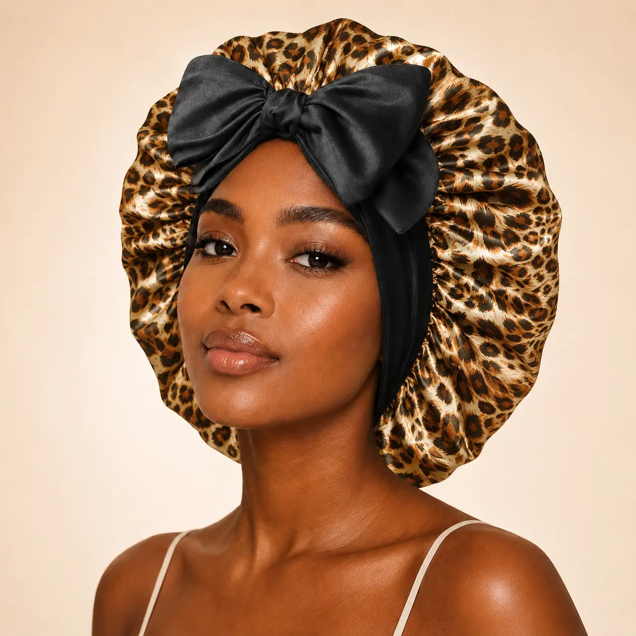 Double Layer Silk Hair Bonnet Double Layer Silk Hair Bonnet