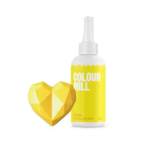 Colour Mill Chocolate Drip Easy-Melt Drizzle for Desserts, 125 Grams