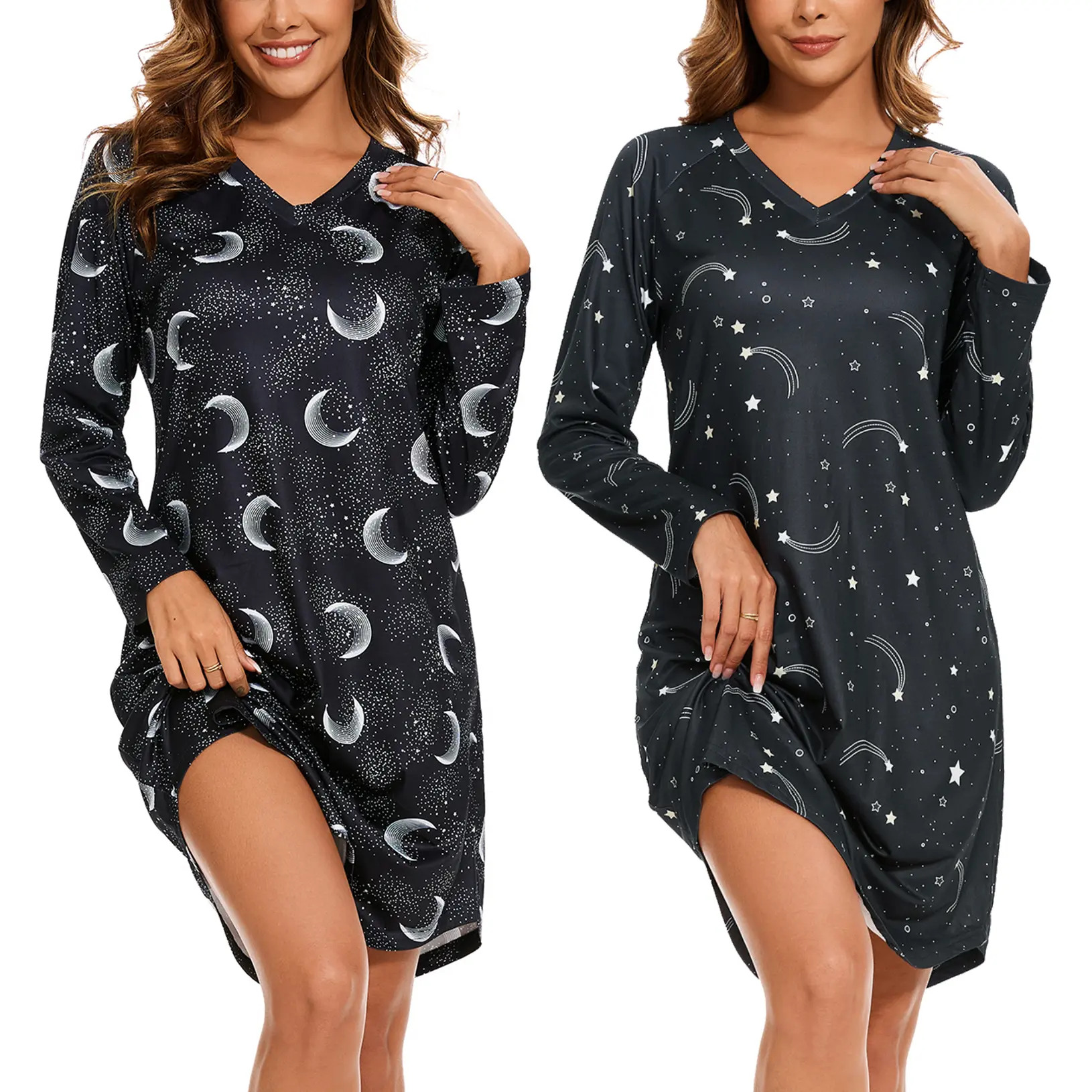 Starry Sky & Moon Print